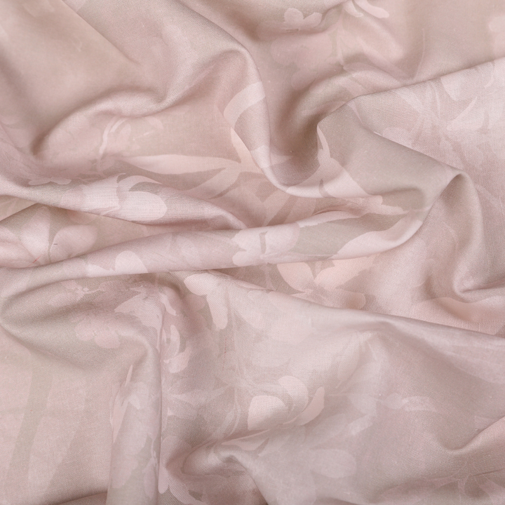 Floral Digital Printed Linen - Beige