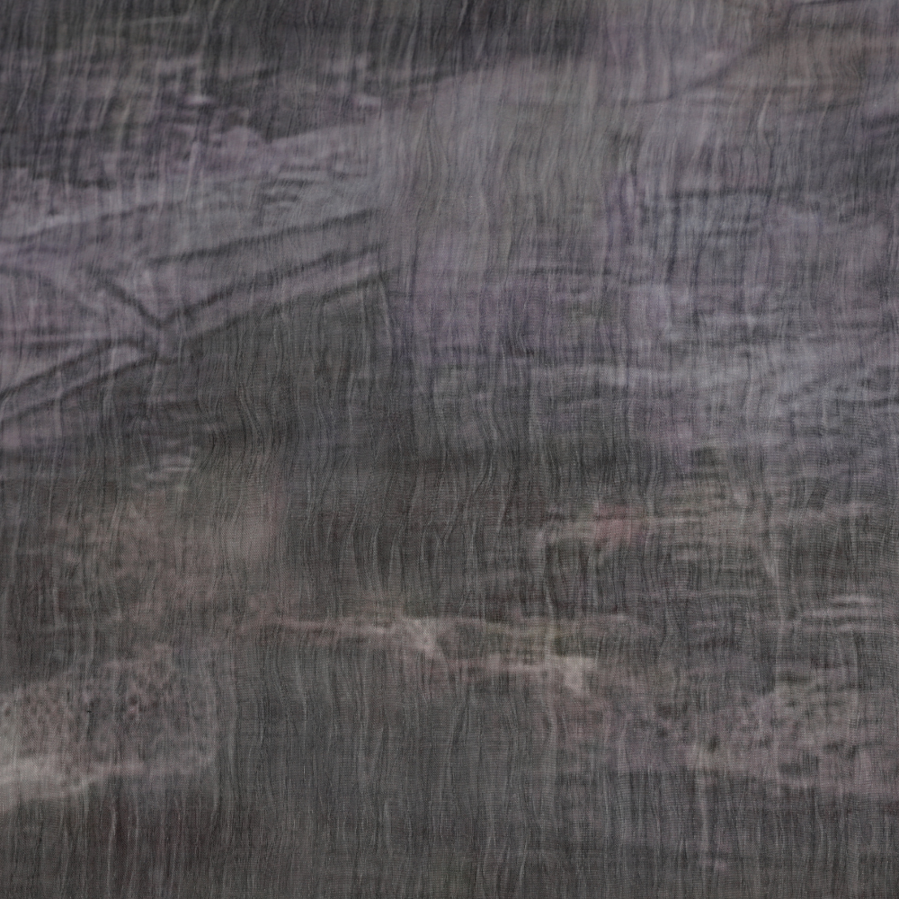 Abstract Printed Organza - Grey