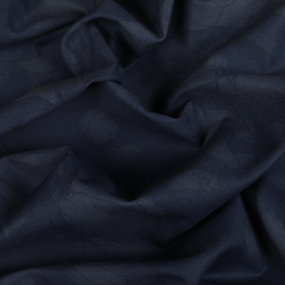 Abstract Printed Denim - Navy