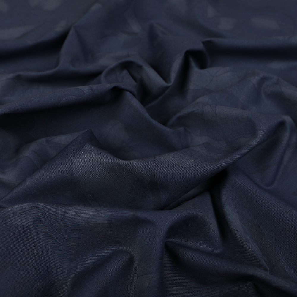 Abstract Printed Denim - Navy