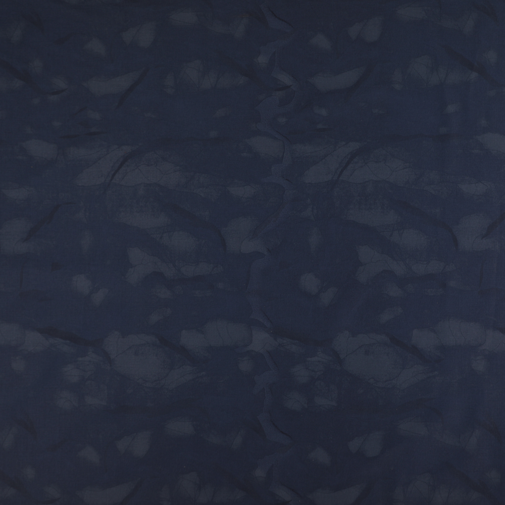 Abstract Printed Denim - Navy