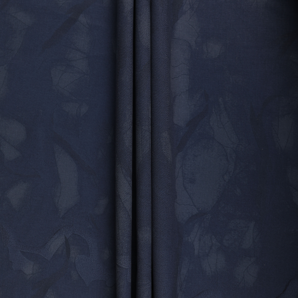 Abstract Printed Denim - Navy