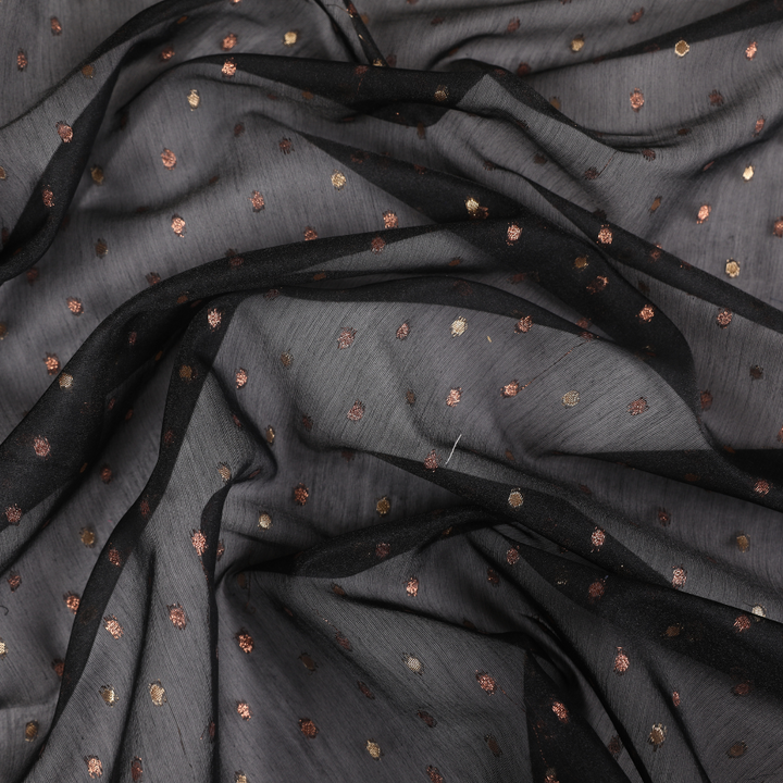 Metallic Dots Organza Jacquard Collection